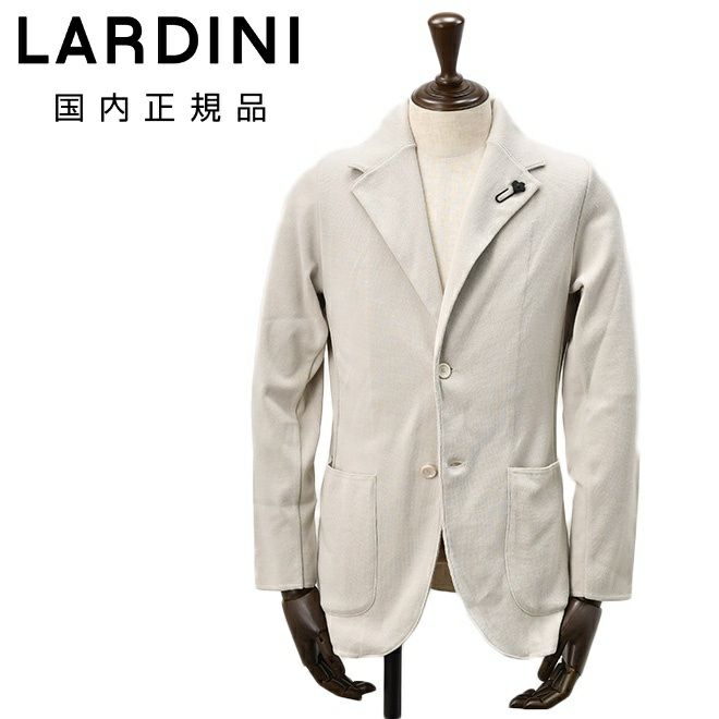 ラルディーニ LARDINI ニットジャケット メンズ 2つ釦シングルフロント