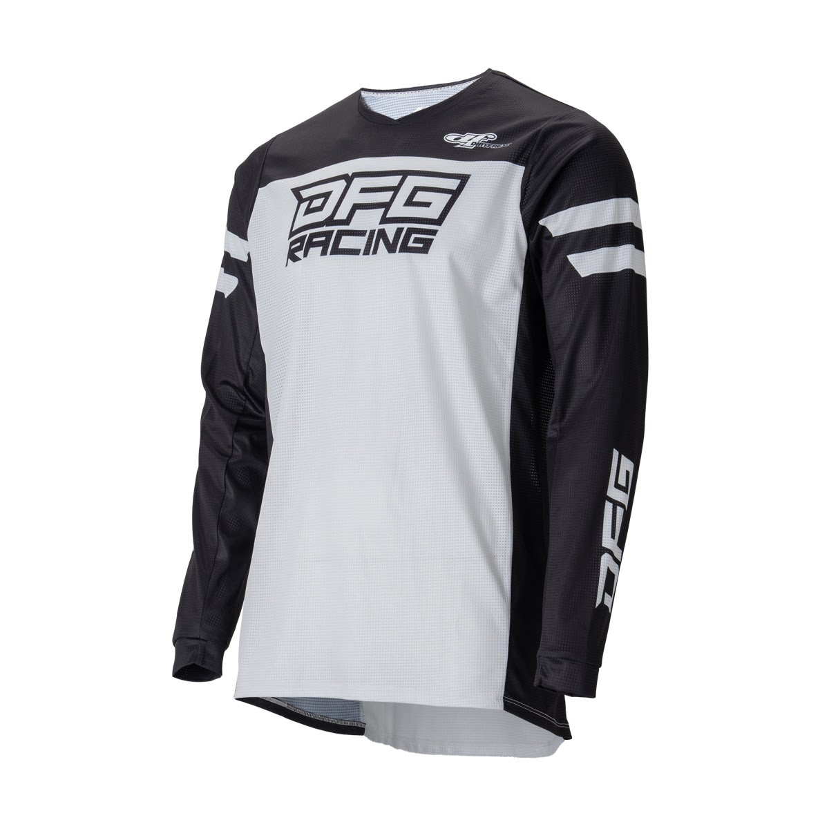 DFG ソリッド ジャージ ブラック/ホワイト| Dirtbikeplus (ダート