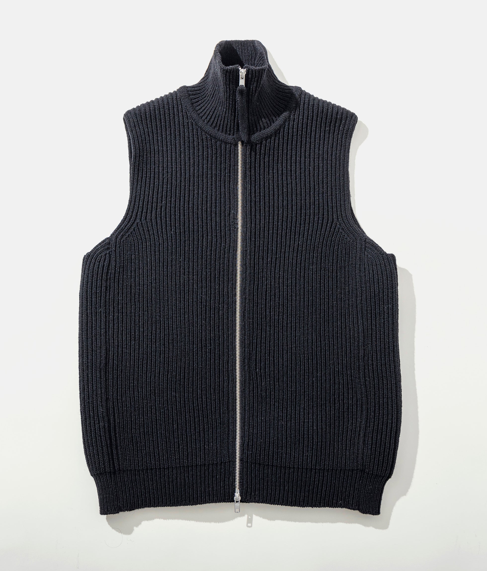 FISHERMANS KNIT ZIP-UP VEST ドライバーズニット