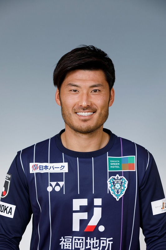 アビスパ福岡】#8 鈴木 惇選手着用済みサイン入りユニフォーム