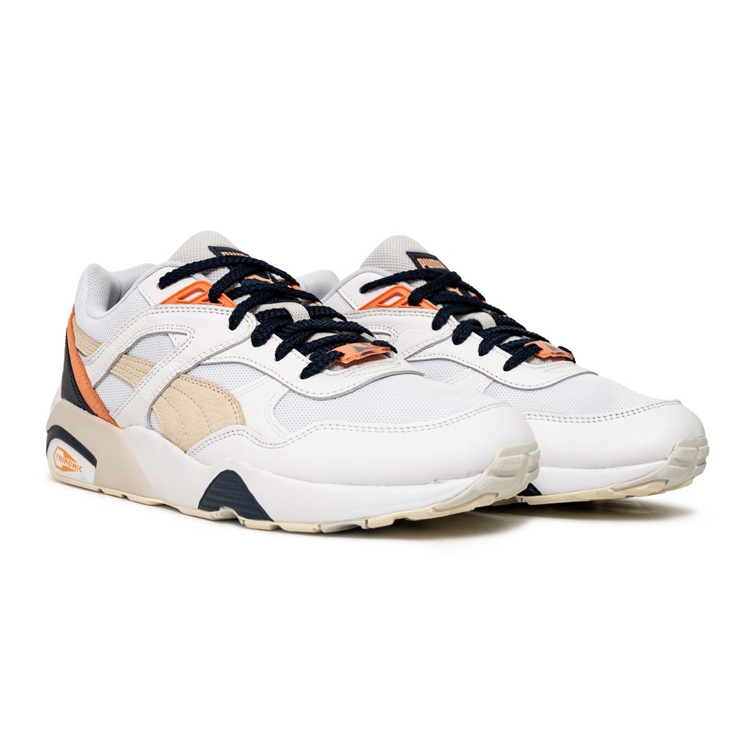 Puma Men R698 Reverse Classics white pristine peacoat