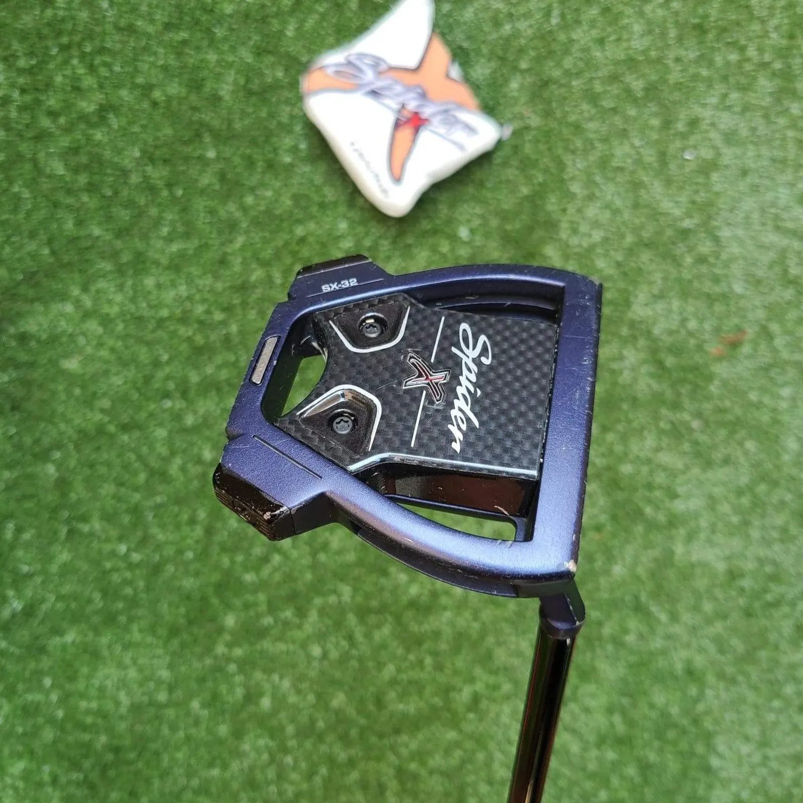 Tour Issue TaylorMade Navy Spider X SX-32 Putter RH - Super Stroke