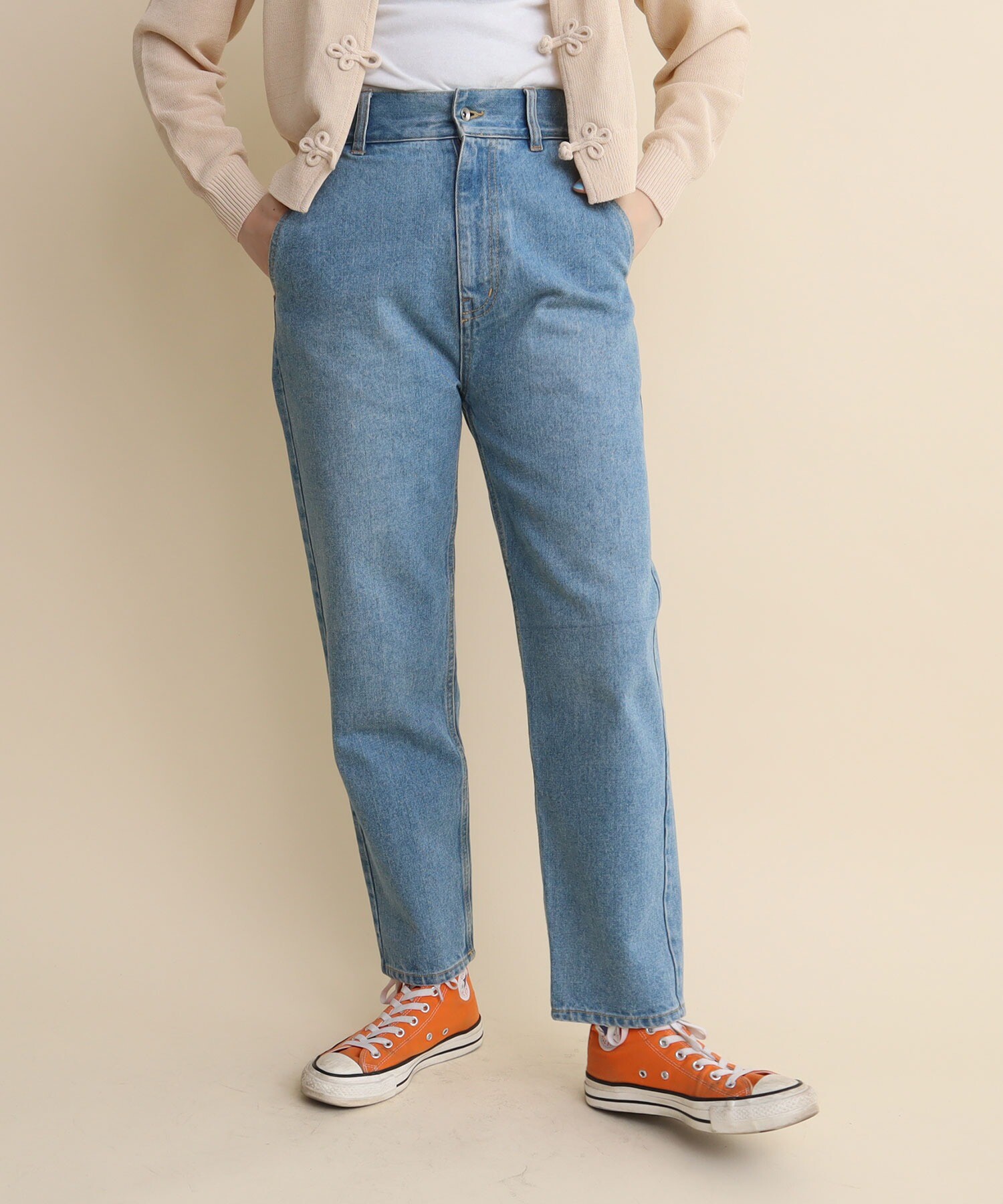 AMBIDEX Store 12.5oz デニム テーパードパンツ(S コン): l'atelier du