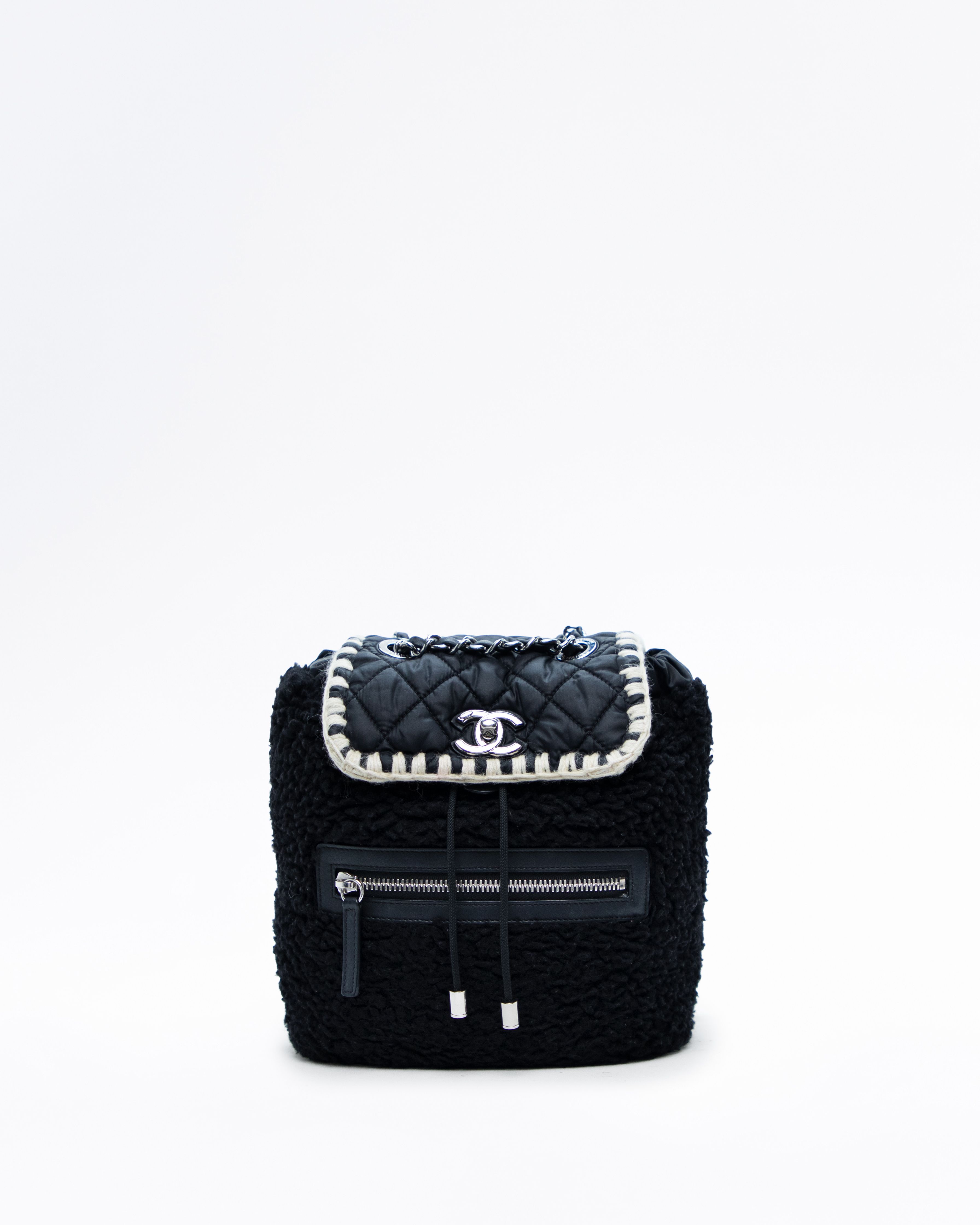 Chanel Shearling Coco Neige Flap Backpack | Vivrelle