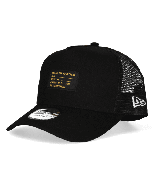 NEW ERA 940DFTR PATCH MESH | 56.8～60.6cm(98) ブラック×ホワイト