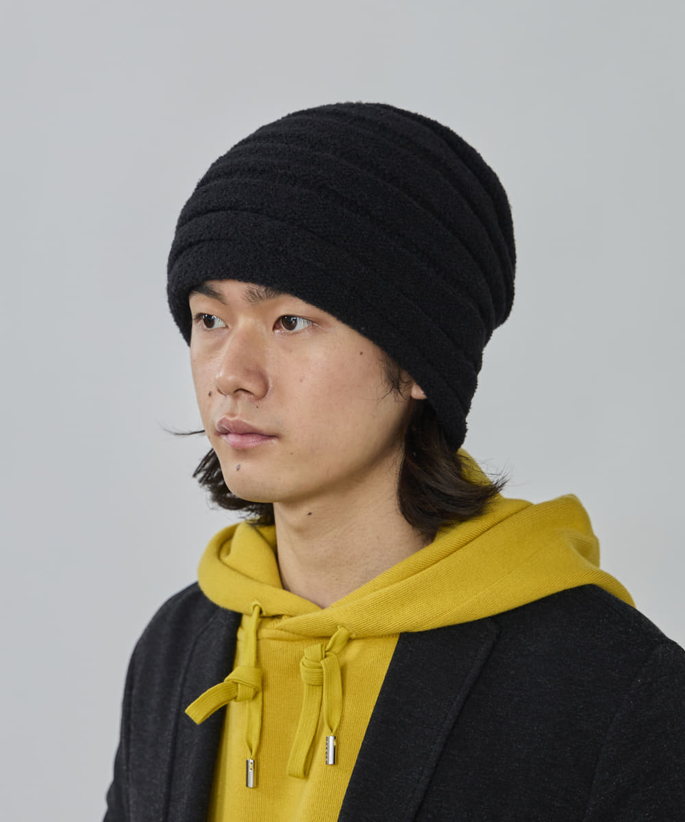 OVERRIDE REVERSE RIDGE BEANIE | 57cm～59cm(98) BLACK (01