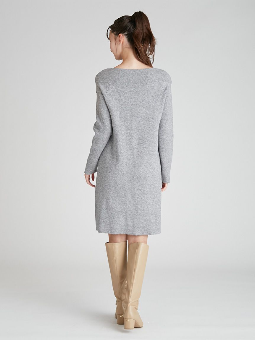 ペタルビジューニットワンピース(デイリーワンピース)｜DRESS（ドレス