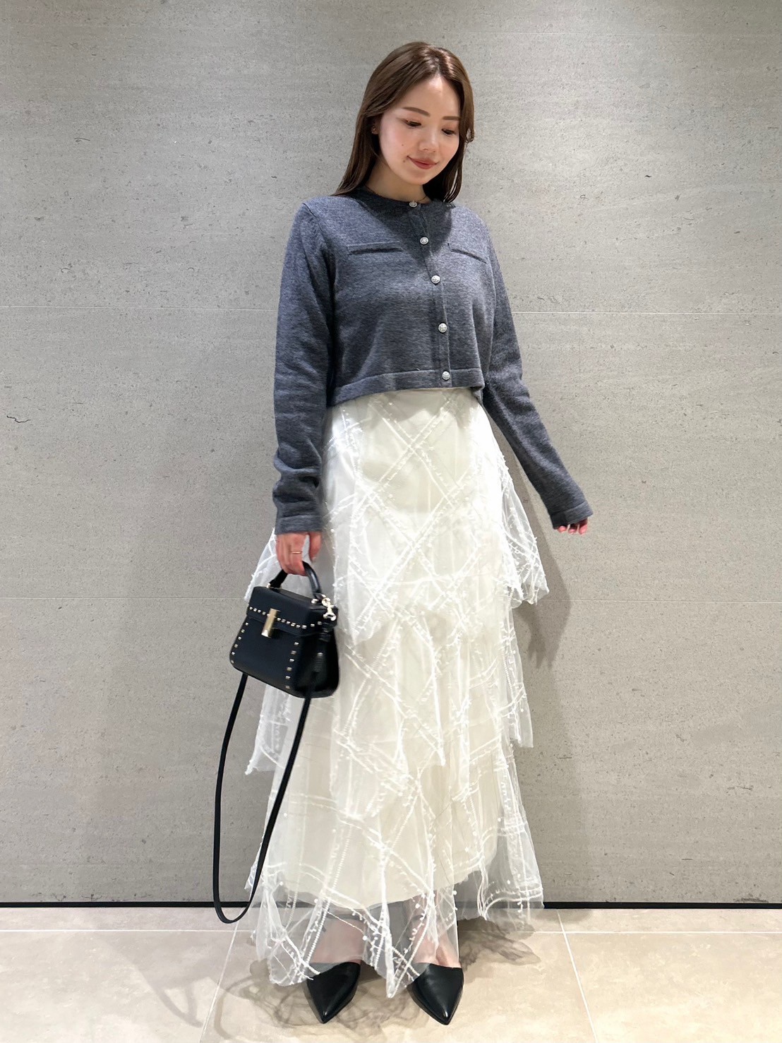 HANAE MORI×CELFORDコラボ】パールスカート(SKIRT（スカート