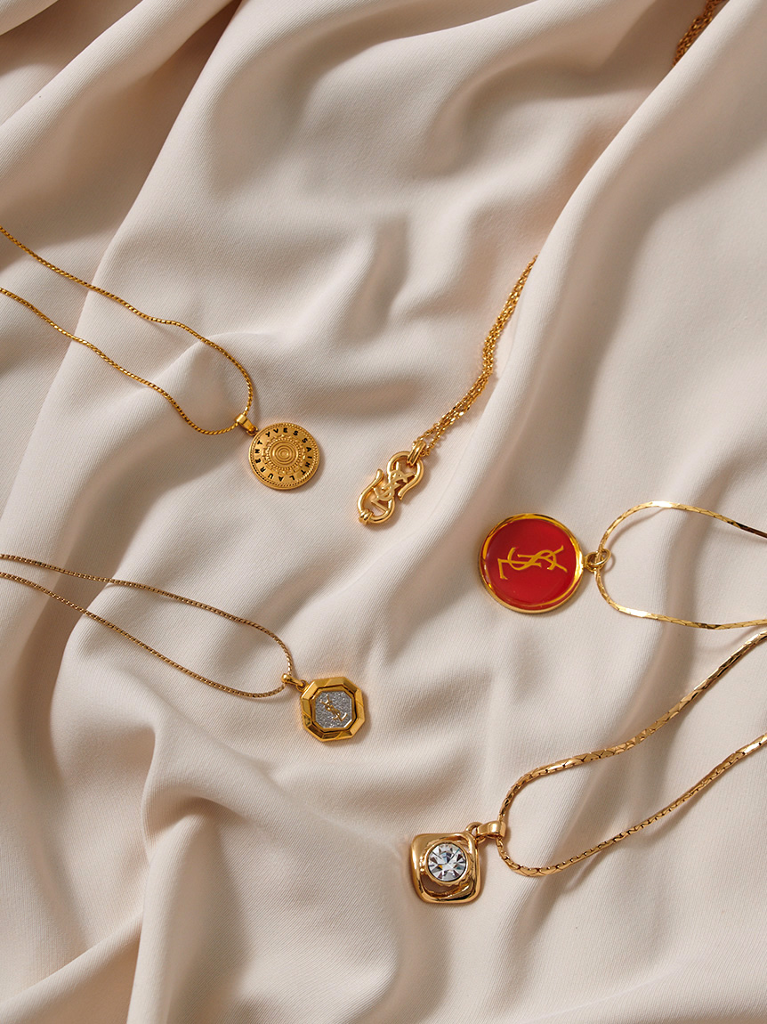 YSL カサンドラロゴネックレス(ヴィンテージアクセサリー