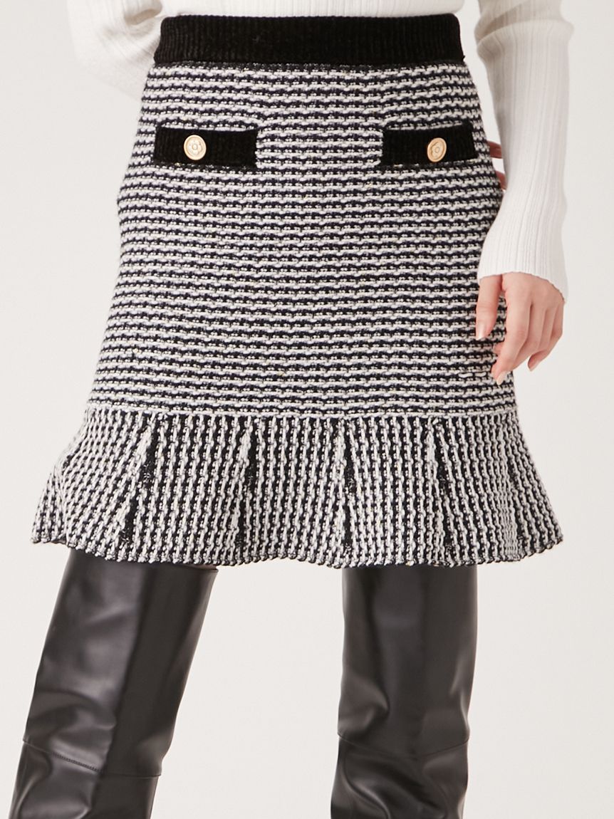 WEB・一部店舗限定カラー】【LILY BROWN×MARY QUANT】ツイードニット
