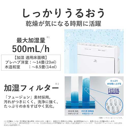 加湿空気清浄機 F-VXU55-W | 清掃家電 | 介護用品・福祉用具通販の