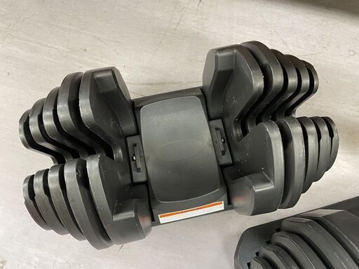 可変式ダンベル2個セット(38kg×2)+ダンベルスタンド 【引き取り可