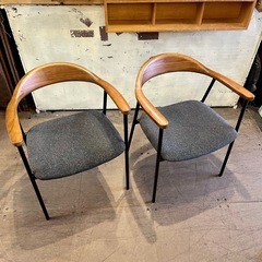 美品】①関家具 シーブチェア RY-101 CR679 2脚〜引取可能 美品】①関
