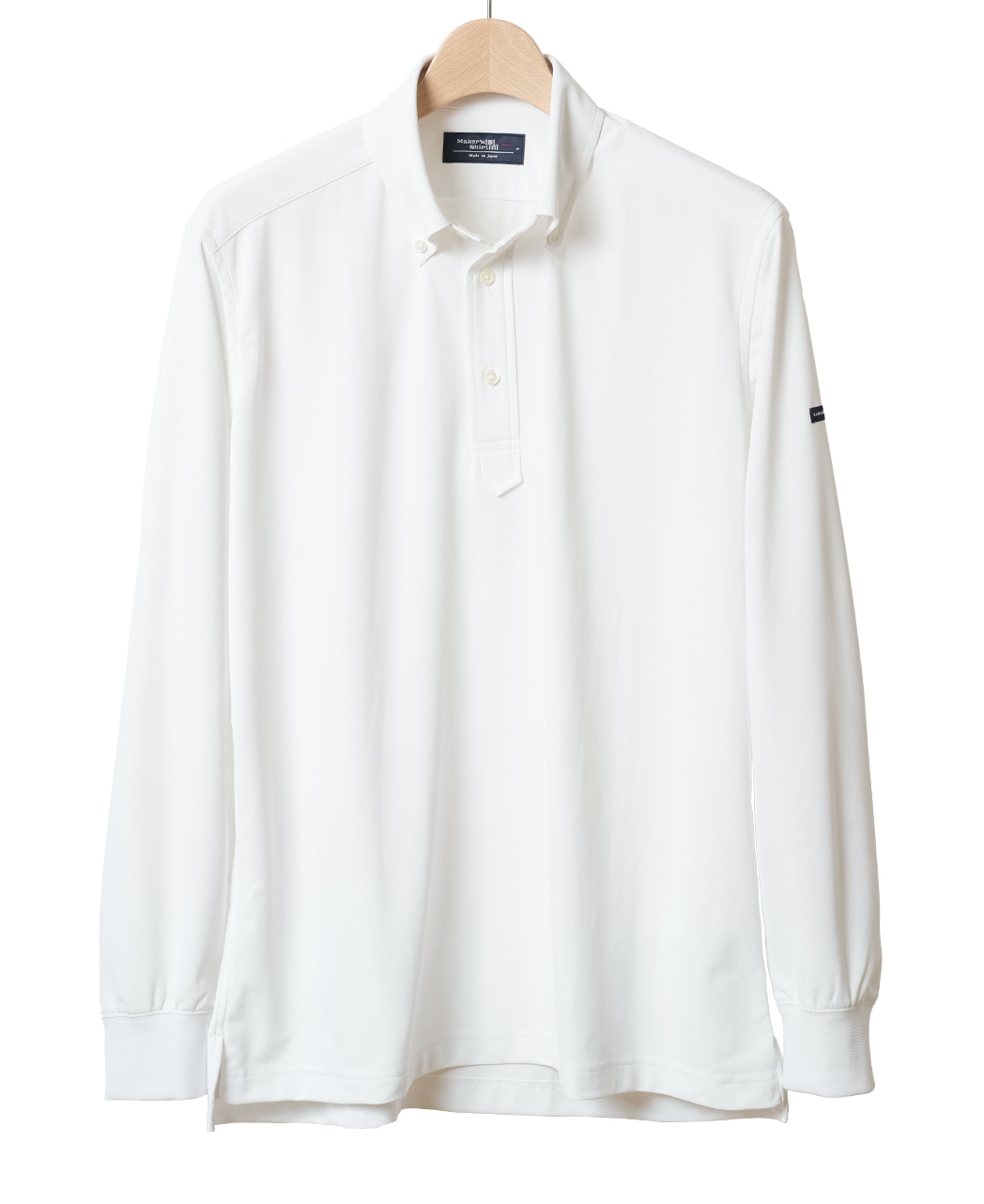長袖ゴルフポロシャツ(S 白): メンズ｜メーカーズシャツ鎌倉 公式通販