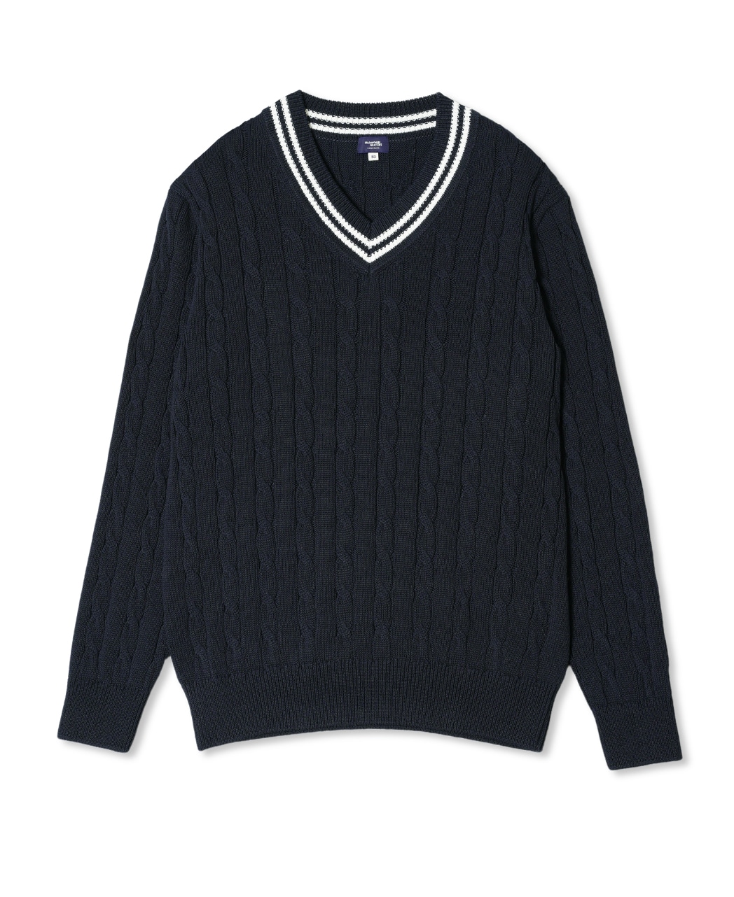 チルデンセーター(48 ブルー系×ホワイト系): メンズ｜メーカーズシャツ