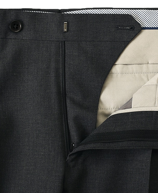 ウールスラックス（ノータック）(44 グレー系): メンズ｜メーカーズ