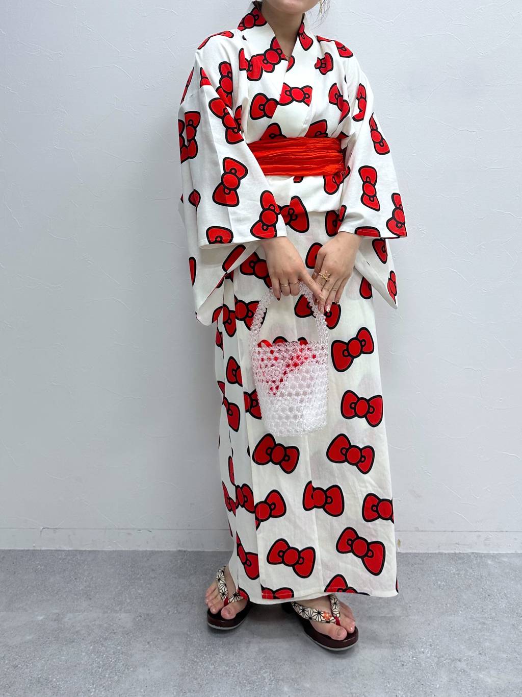 KITTY ローリーズファーム コラボ 浴衣 大人子供セット KITTY