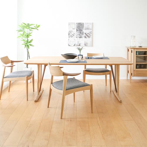 飛騨家具 nissin 日進木工 White Wood ホワイトウッド ワイドチェア