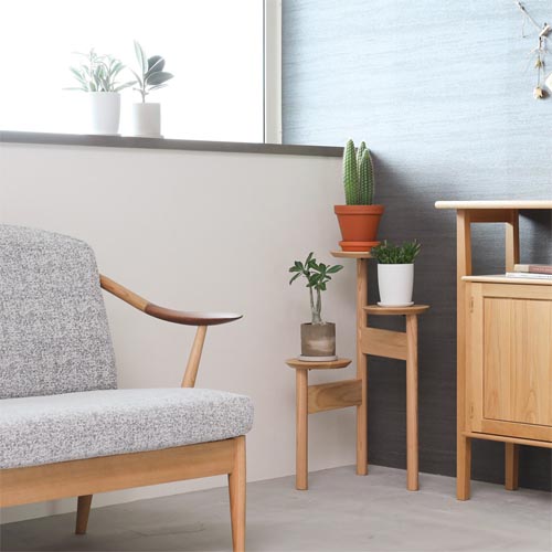 旭川家具 cosine コサイン Plant プラント スタンド 国産クラフト 木製