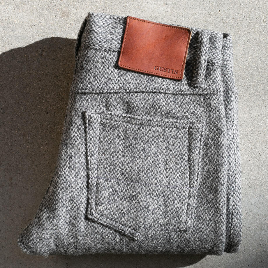 328 Harris Tweed® 5 Pocket - Heather Grey | 5 Pocket Pants