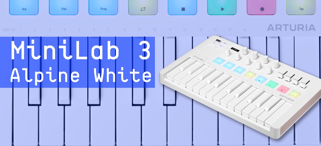 Introducing Arturias MiniLab 3 Alpine White