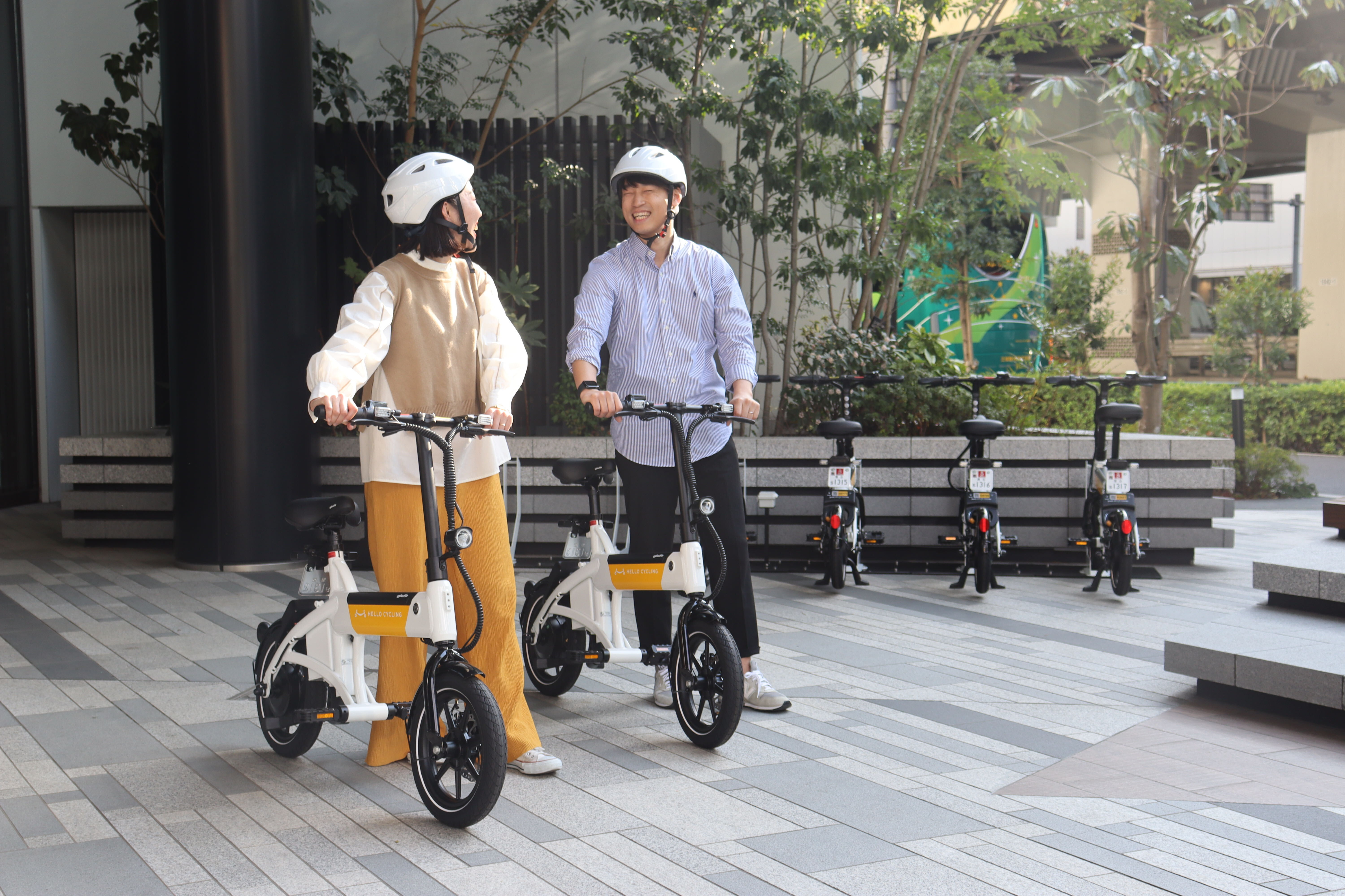 リリース】自転車のように座って走行できる「電動サイクル」、 千葉市