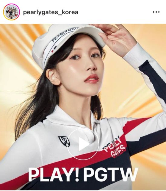 ゴルフの人気ブランド「パーリーゲイツ」の韓国版インスタグラム