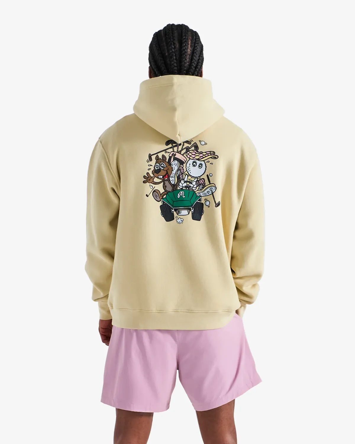 Malbon Golf Two Man Scramble Pullover Hoodie - Light Khaki