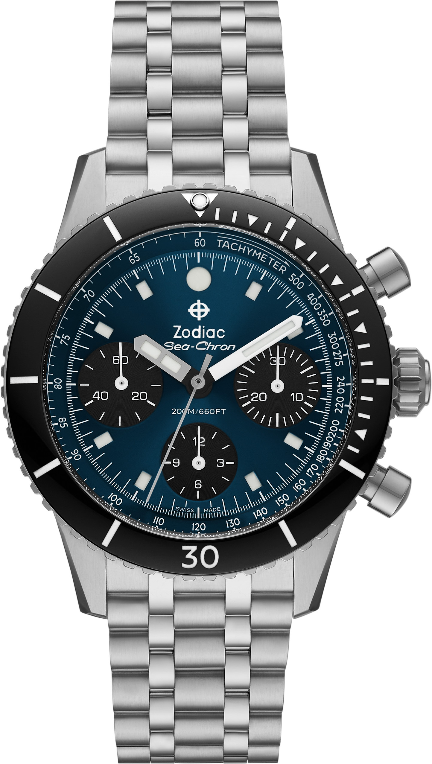 Zodiac ZO3604 Sea-Chron Blue - Exquisite Timepieces