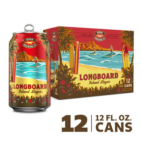 Kona Brewing Co. Longboard Island Lager Same-Day Delivery or