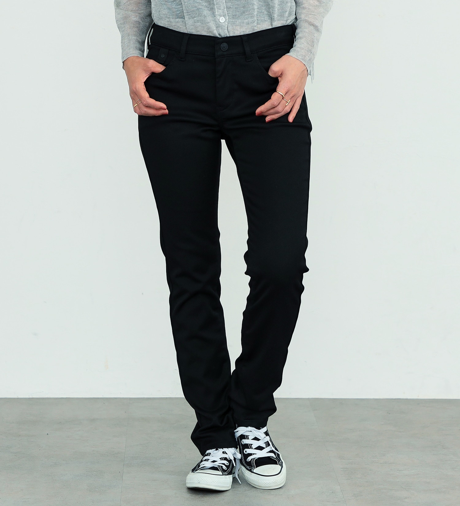 試着対象】EDWIN LADIES ハタラクロ スリムストレートパンツ|EDWIN