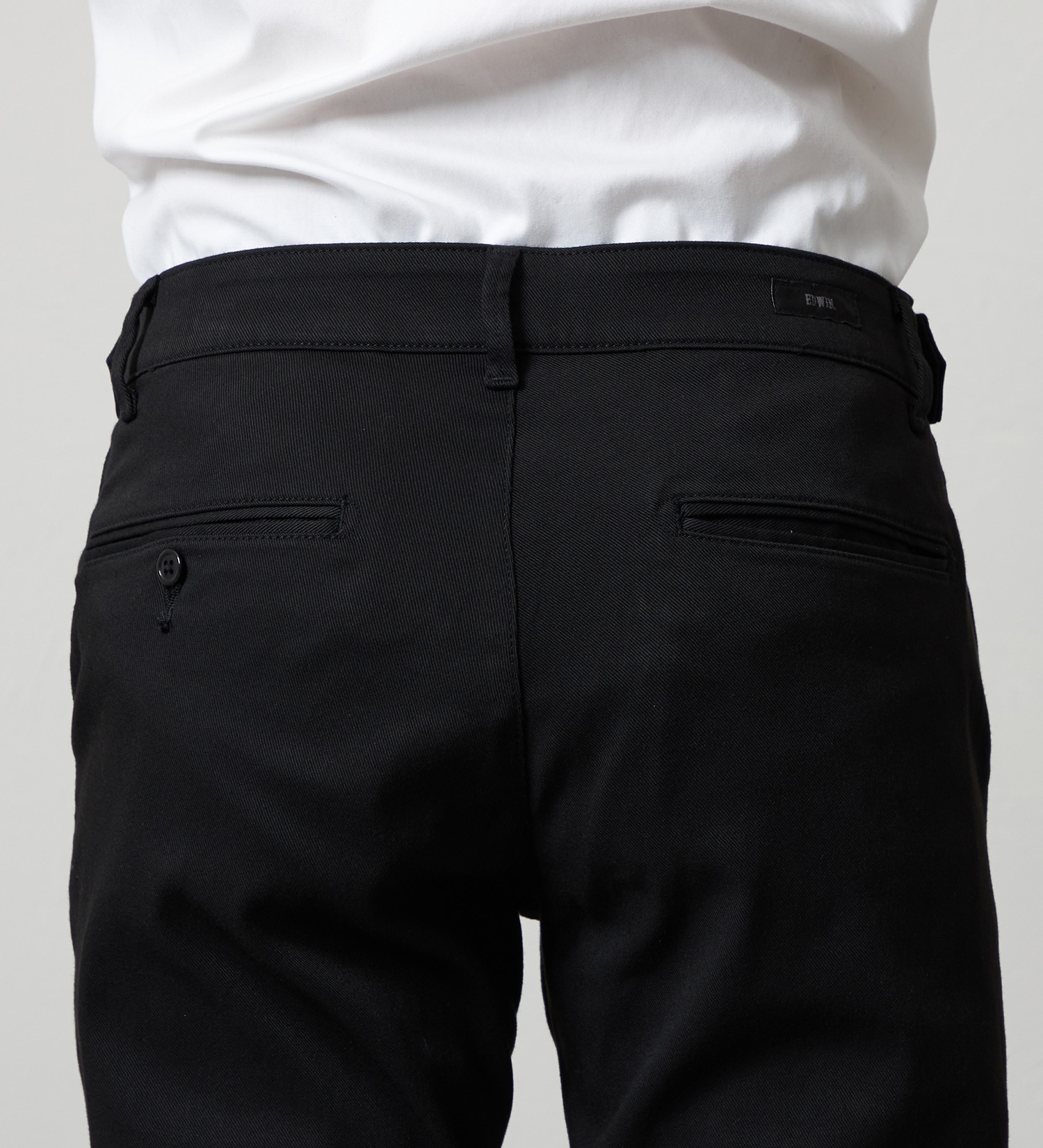 試着対象】ハタラクロ メンズ アジャスター チノパンツ ストレッチ