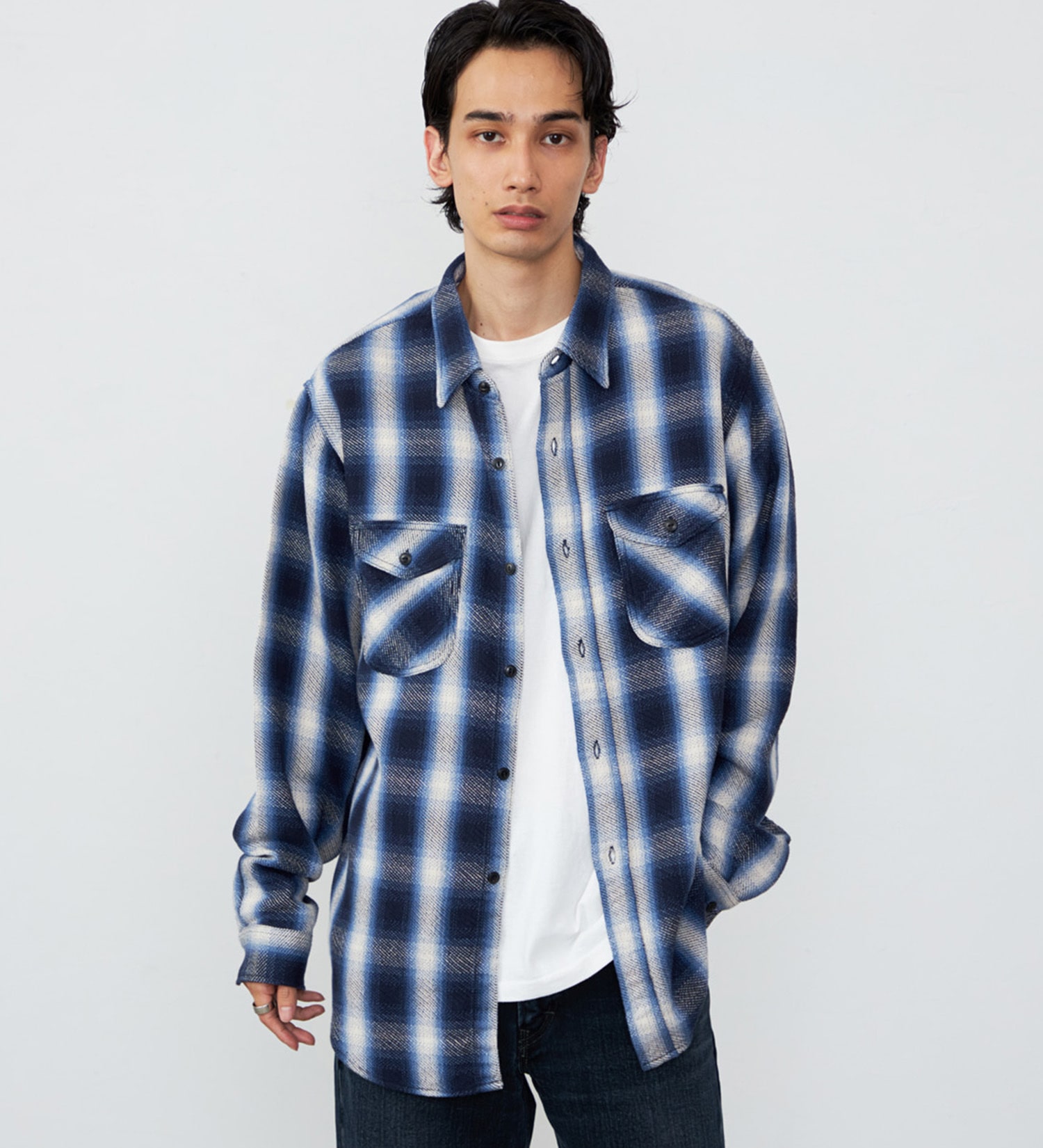 FINAL SALE】NEL WORK SHIRTS/ネルワークシャツ オンブレチェック|Lee|リー