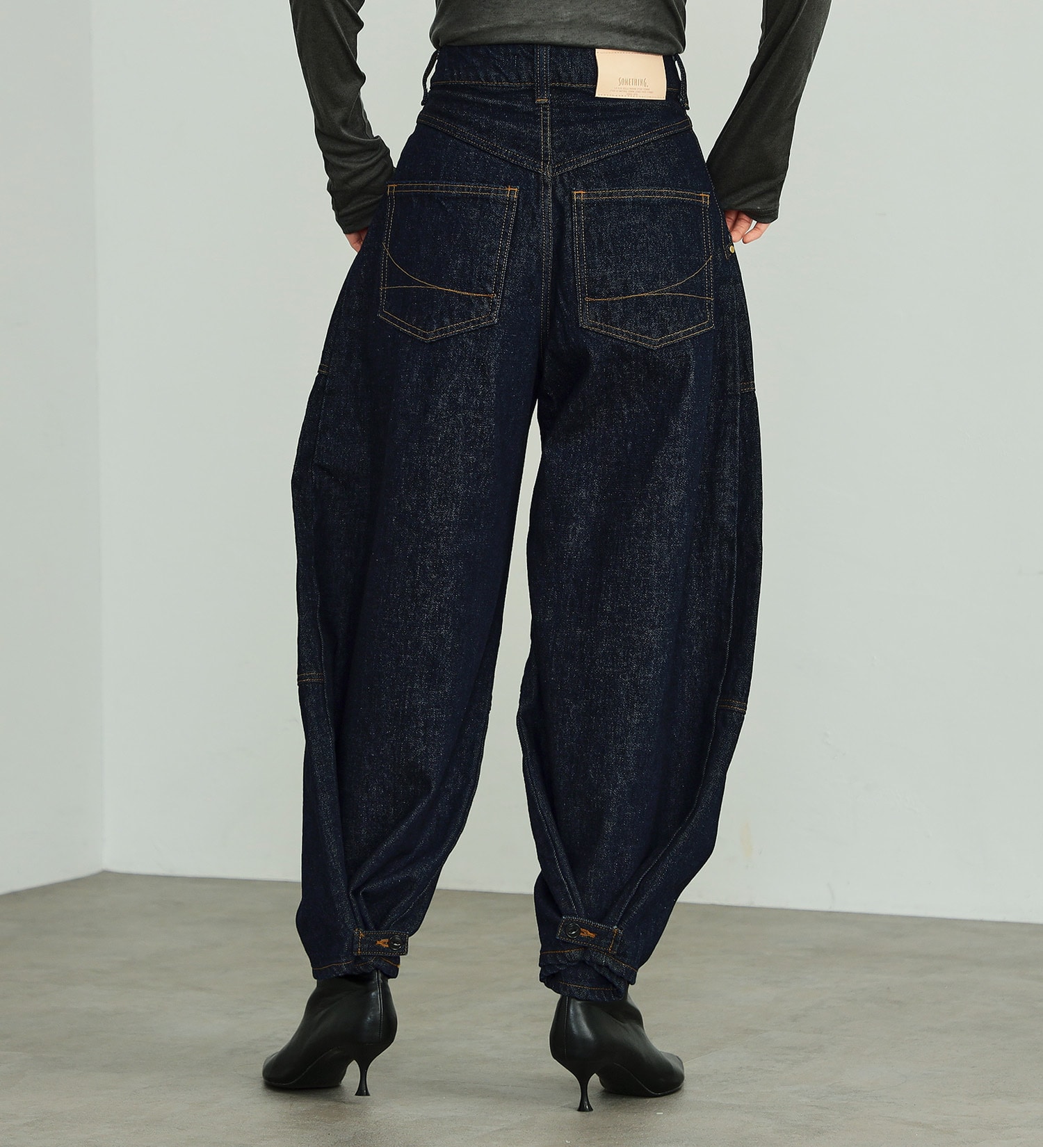 FACETASM タックデニムワイドパンツ ブラック 3 RB-PT-M16 ワイド