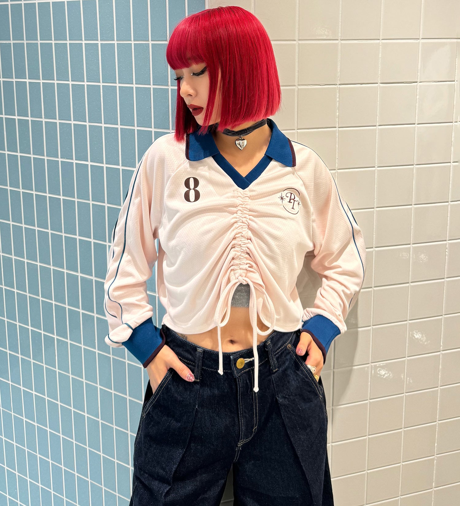 FINAL SALE】【SOMETHING ×PosTokyo】PANEL BALLON WIDE DENIM