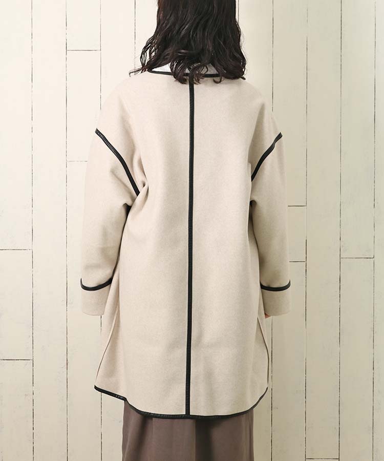 ≪SALE≫パイピングコート(ミックスモカ): ALL｜Bleu Bleuet（ブルー