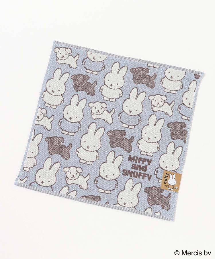 MIFFY&SNUFFY三重ガーゼミニタオル ブルーナ ミッフィー ボリス うさぎ