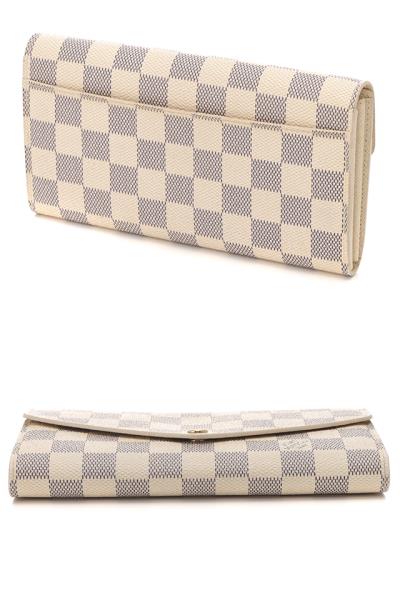 ルイヴィトン ダミエ アズール ポルトフォイユ サラ 長財布 ルイ