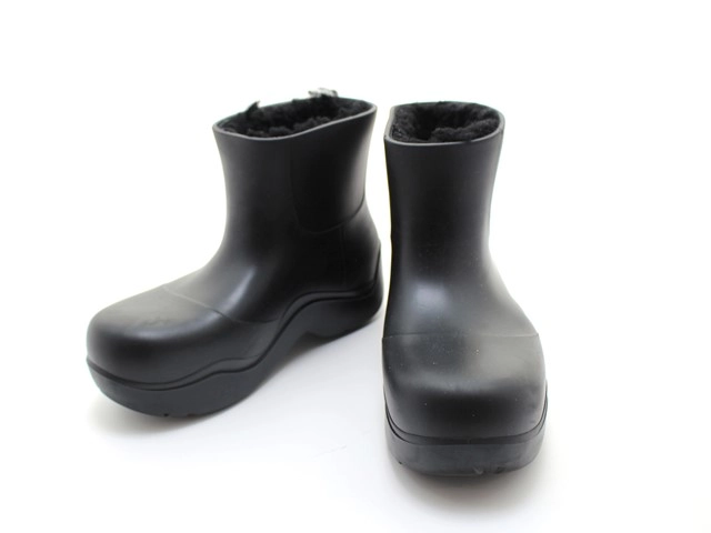 ボッテガヴェネタ パドルアンクルブーツ ラバー ダークグリーン 26cm