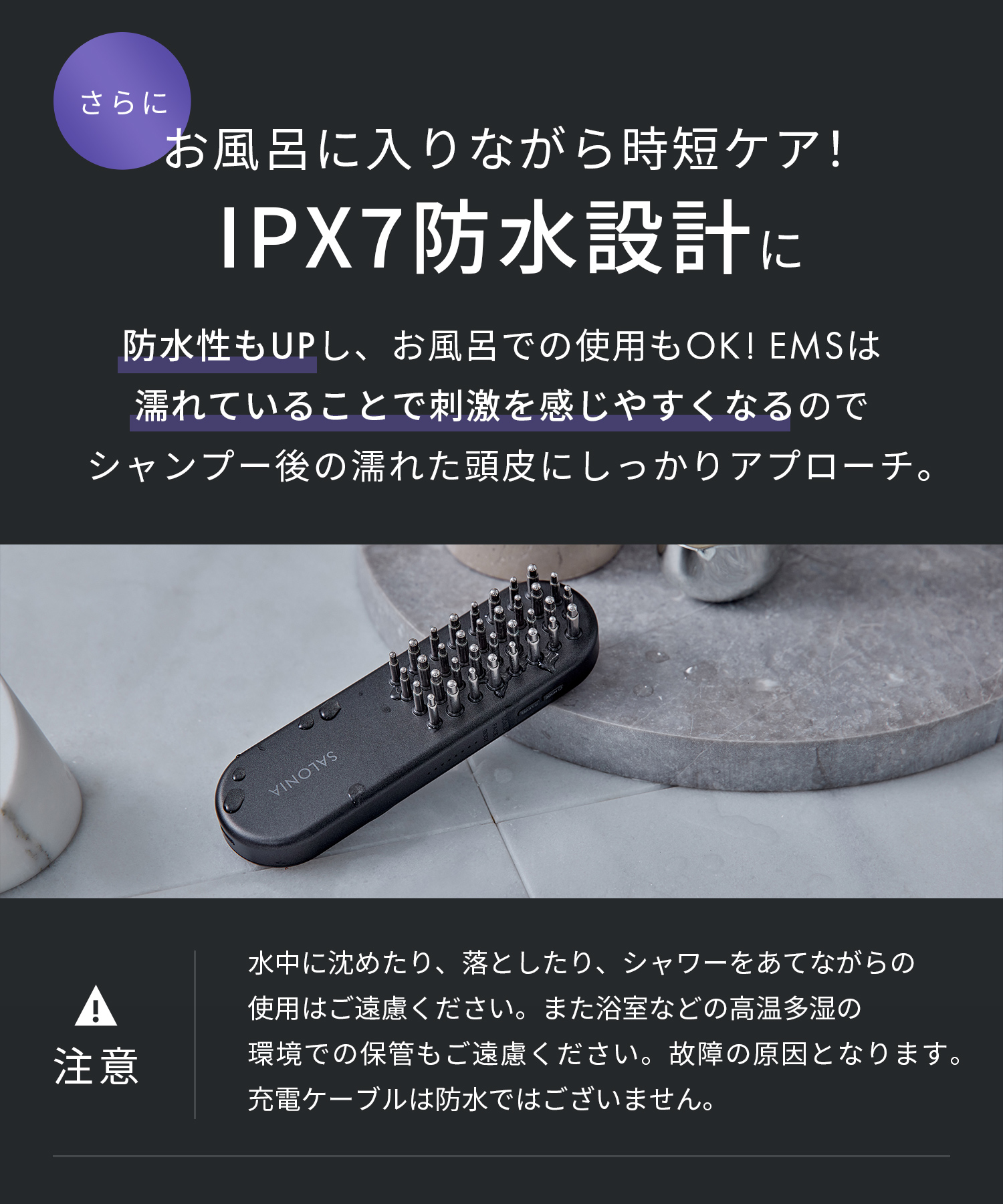 送料無料】SALONIA(サロニア) EMSリフトブラシ 3Dケア ギフトBOX