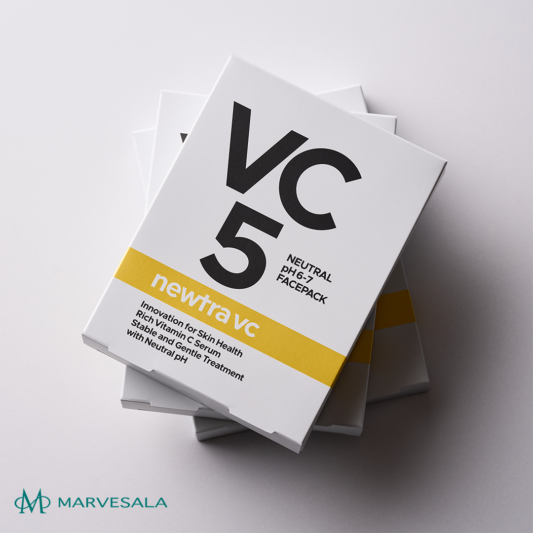 newtra vc5フェイシャルマスク（4枚入り）☆｜マーベセラー（MARVESALA）