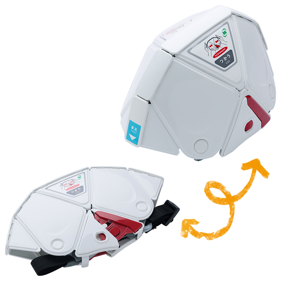 折りたたみ防災ヘルメット TSC－10 K Flatmet－Kids