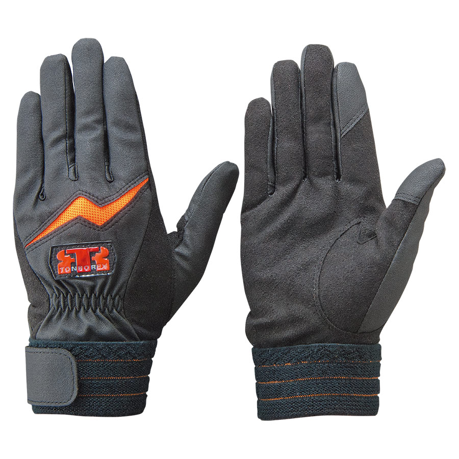 トンボレックス 人工皮革グローブ E－231R スマホ対応 L