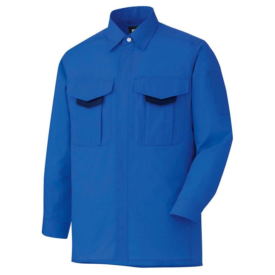 男女共用 長袖シャツ GS2683 上 ロイヤルブルー （SSS～5L