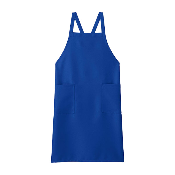 胸当てエプロン FK7168－7 ブルー| 作業服・作業着 | 【ミドリ