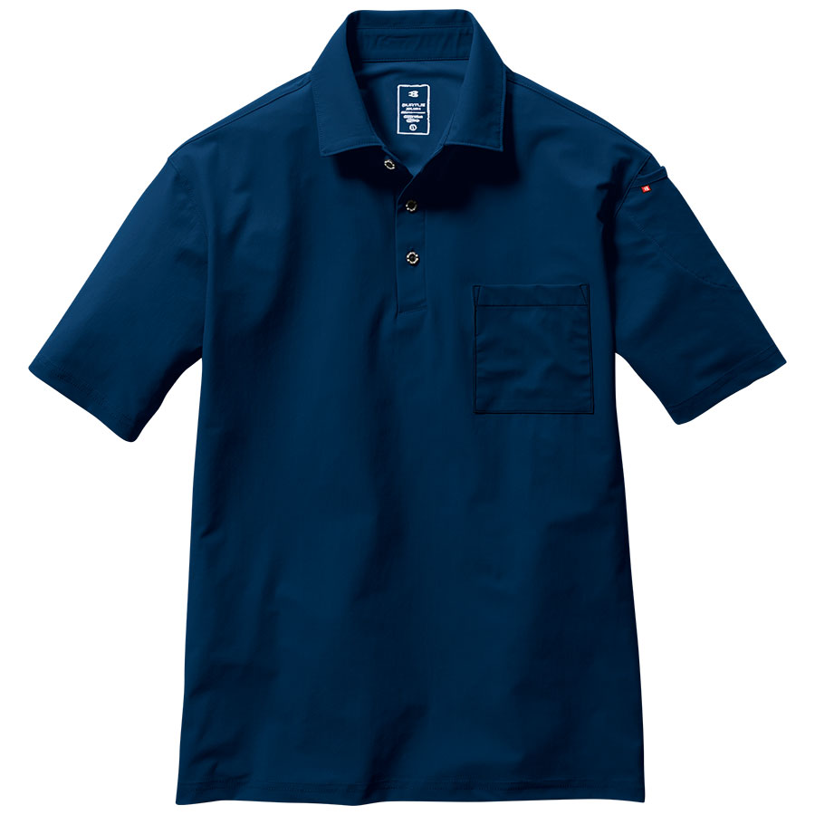 半袖シャツ ユニセックス 237－3 ネイビー （3XL） | 【ミドリ