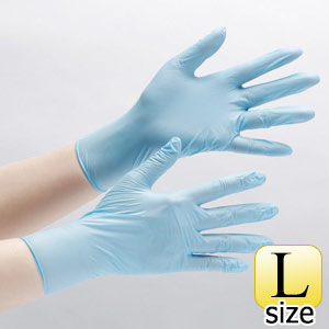 ニトリル手袋 アクセラレーターフリー ベルテ788 M ブルー 粉無