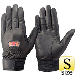 トンボレックス ソフト山羊革製手袋 G－REX32BK手の平＆指先二