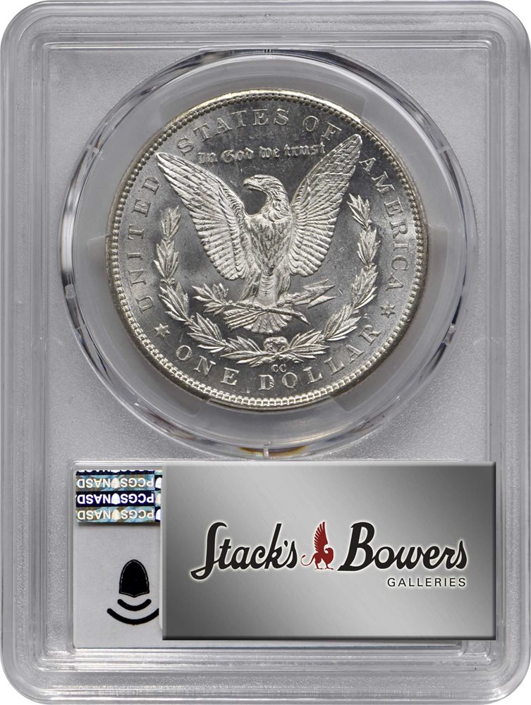 1889-CC Morgan Silver Dollar. MS-63 (PCGS). CAC., MS63 - PCGS