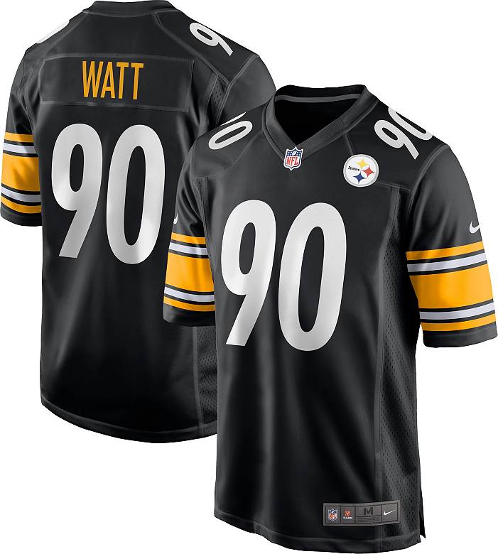 Nike Men's Pittsburgh Steelers T.J. Watt #90 Black Game Jersey
